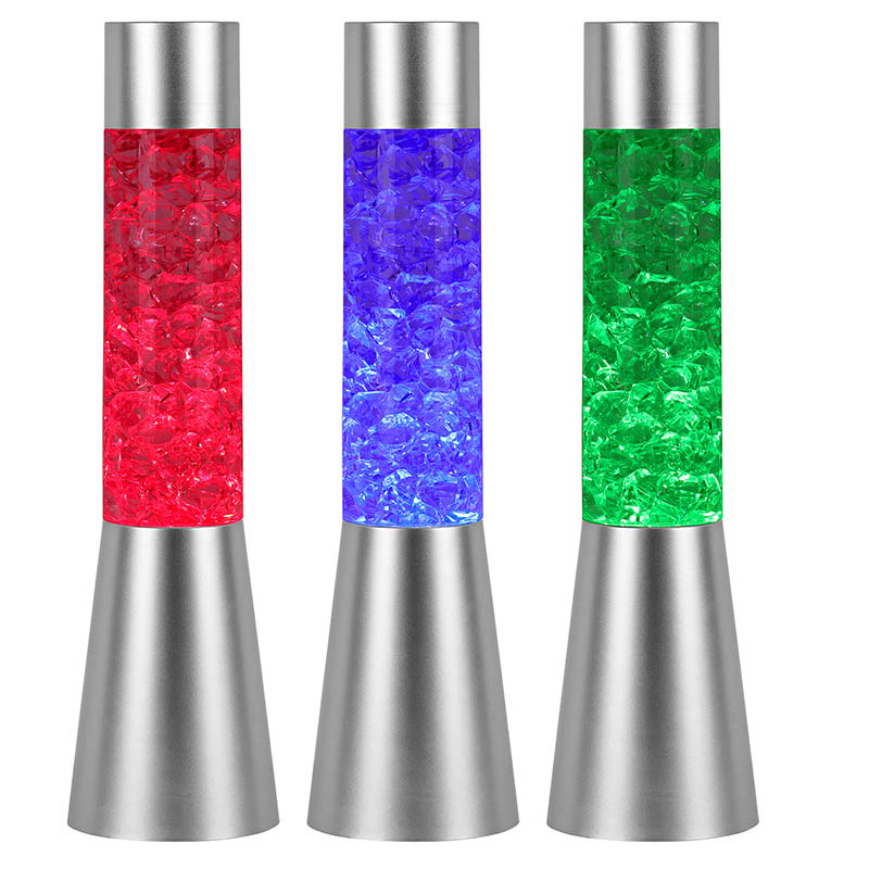 Ноћно светло са течним сјајем који мења боју у облику леда