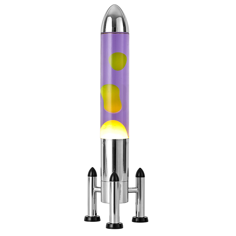 Велика ЛЕД Лава лампа са ракетним абажуром